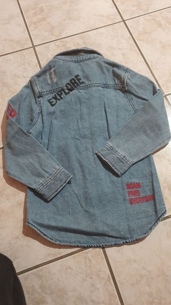 Veste en jean bleue enfant - photo numéro 3