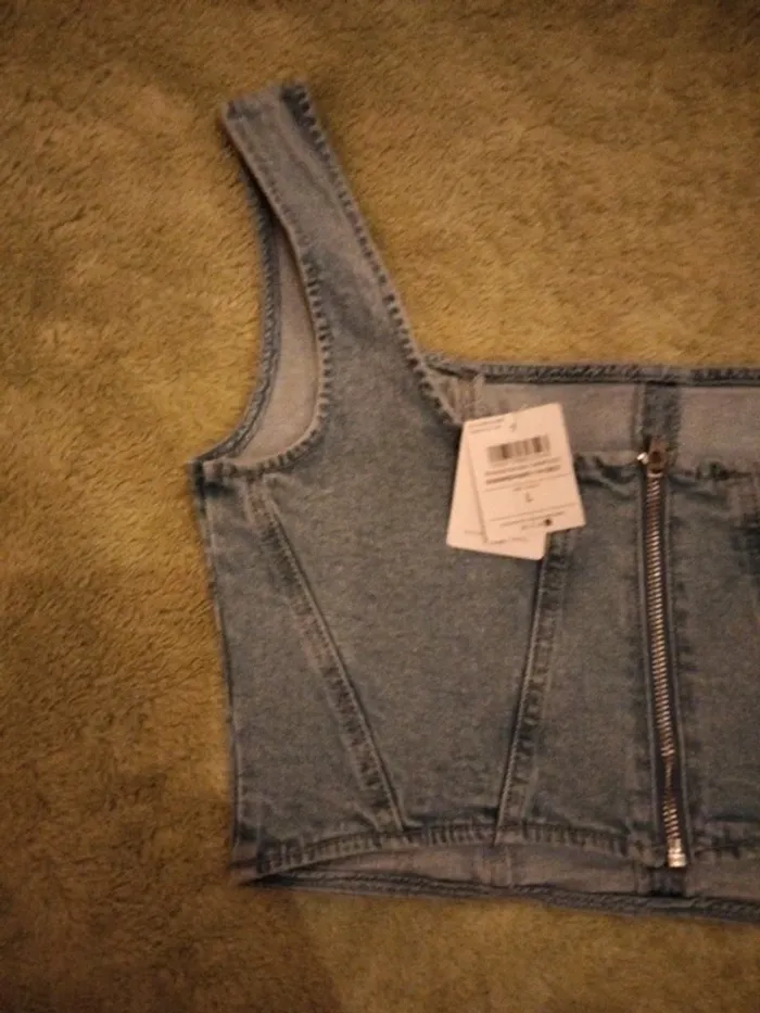 Top Denim Calliope taille L - photo numéro 4