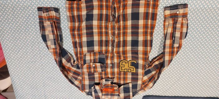 Chemise a carreaux manches longues 4 ans