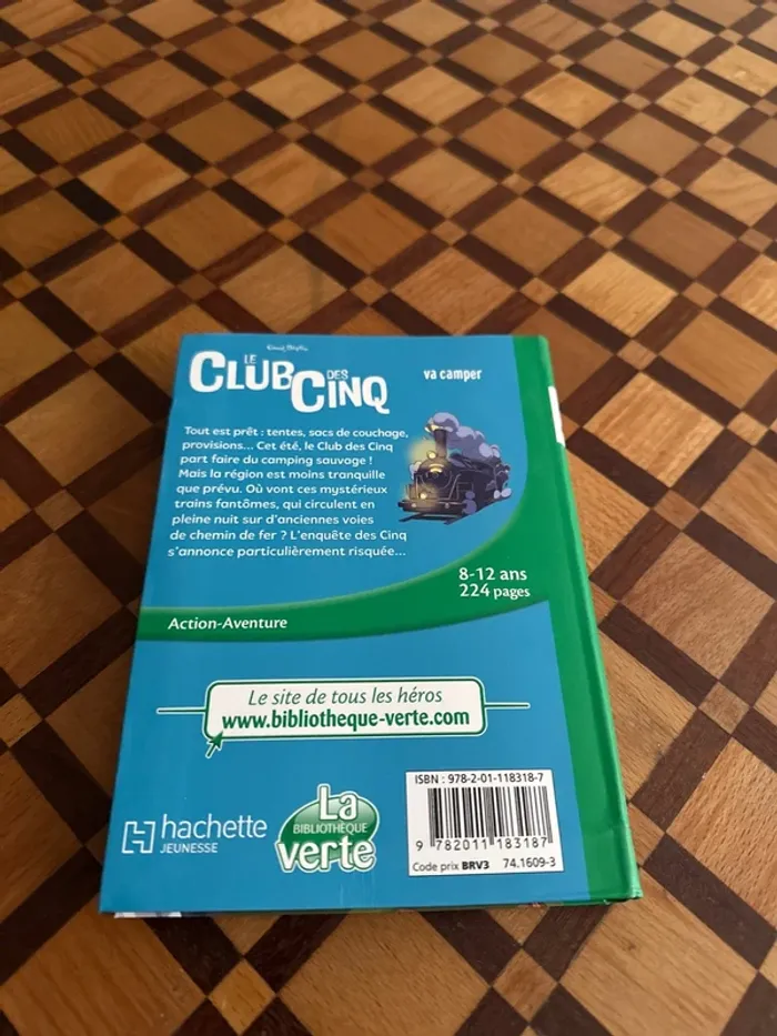 Livre Bibliothèque Verte - Le Club des Cinq va camper - photo numéro 2