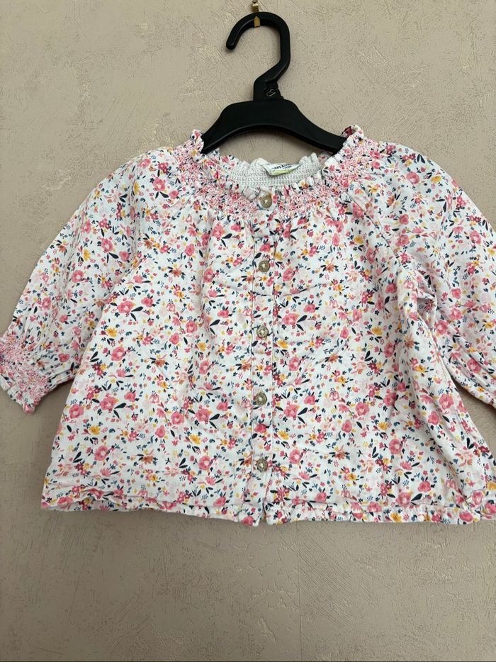 Blouse fleurie Tape à l’Œil – Taille 9 mois - photo numéro 3