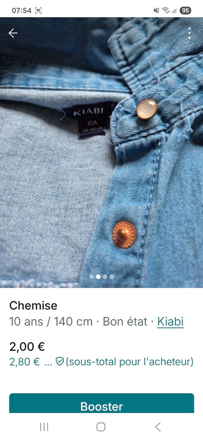 Chemise en jeans - photo numéro 3