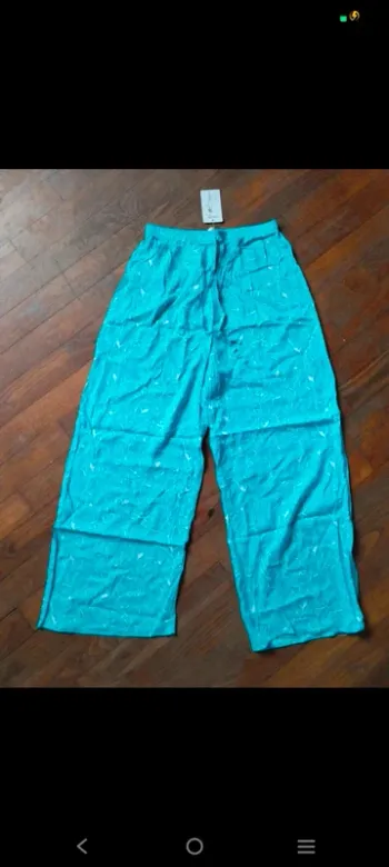 Magnifique pantalon fluide léger jambes larges femme taille 38 40 ML