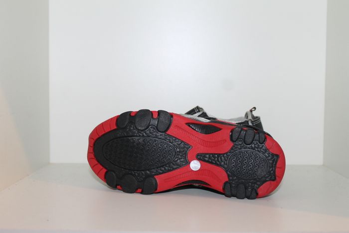 jolie sandales nus pieds rouge noir gris 34 - photo numéro 6