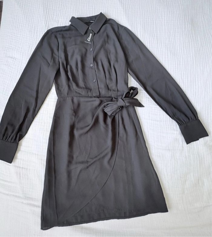 Robe chemise noire Etam – neuve avec étiquette – Taille XS