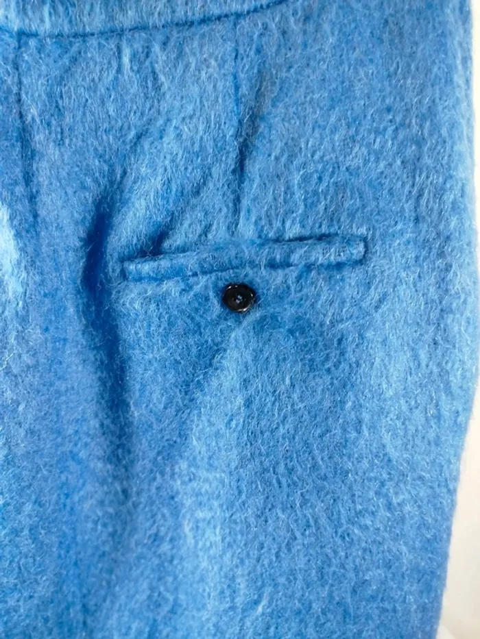Jupe en laine bleu ciel MaxMara T40 - photo numéro 7