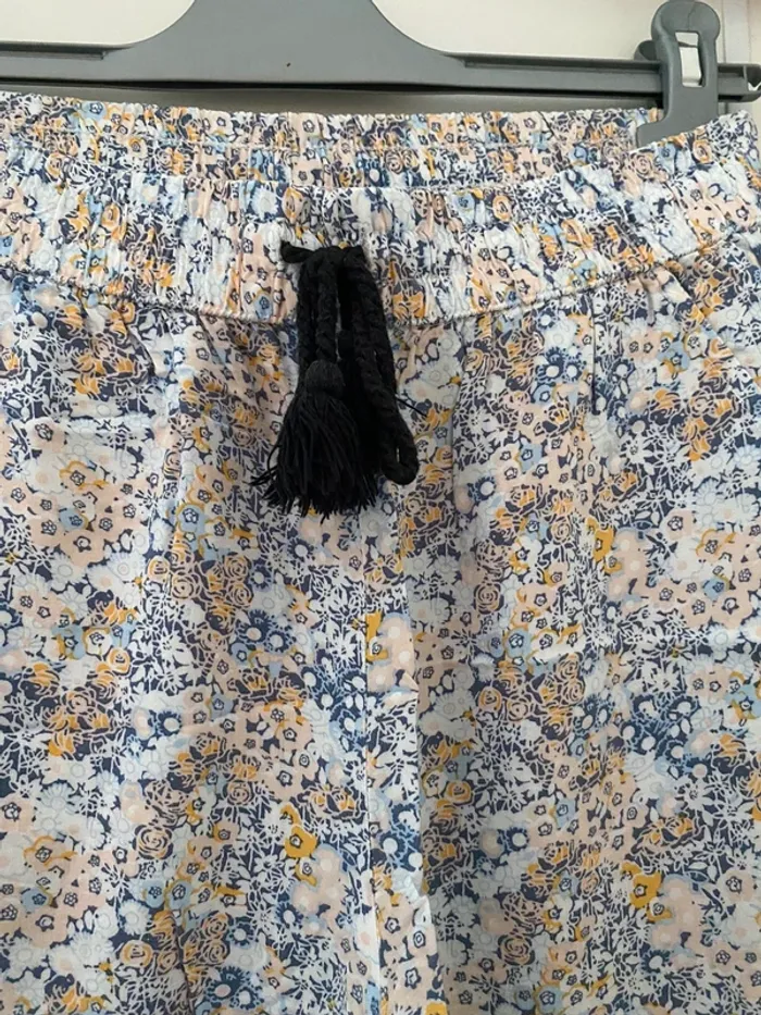 Pantalon fluide à fleurs M - photo numéro 2