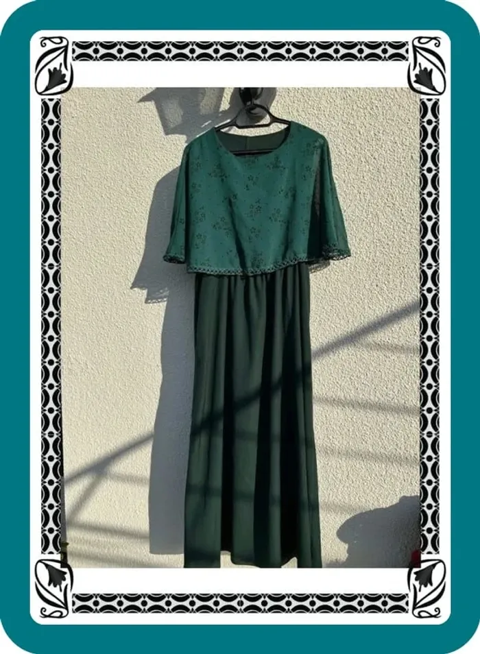 Robe longue verte