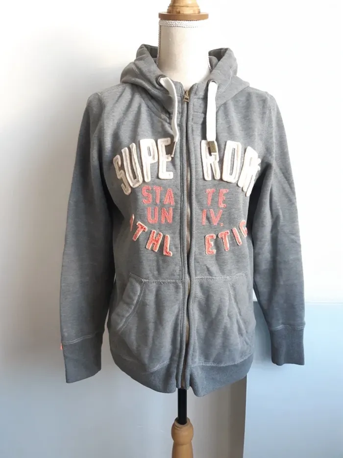 Gilet zippé à capuche Superdry T40 - photo numéro 2