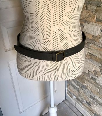 Ceinture homme grise et verte taille 48/50 marque CBO (0623)