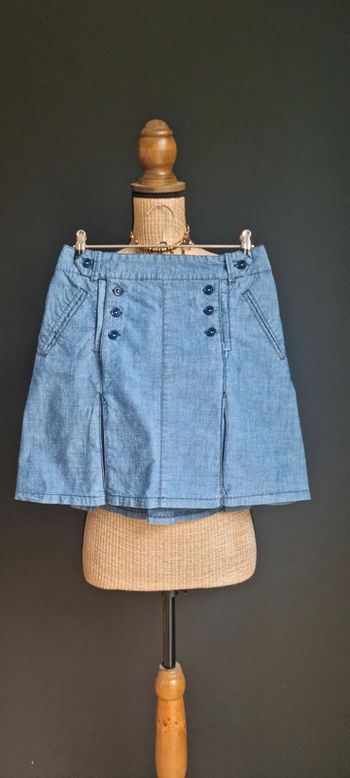 Jupe bleue Camaïeu 34