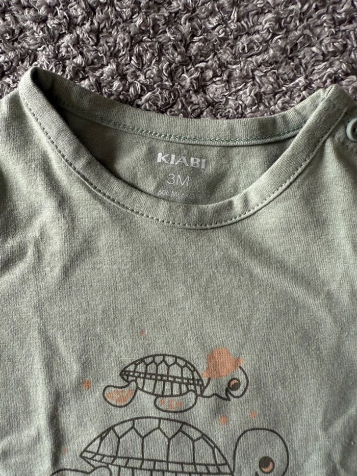 T-shirt manche courte imprimé tortue (3mois) - photo numéro 3