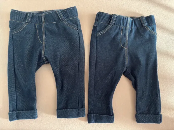 Jegging bébé fille x2