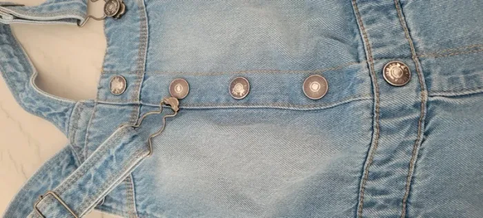 Salopette short en jean Kiabi - photo numéro 3