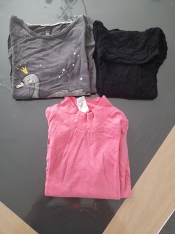 Lot de 3 tee-shirts fille en 4ans