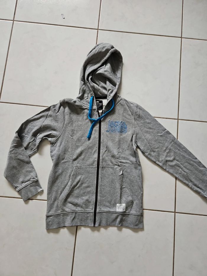 Veste zippée à capuche homme Jack and Jones taille S VINT - photo numéro 3