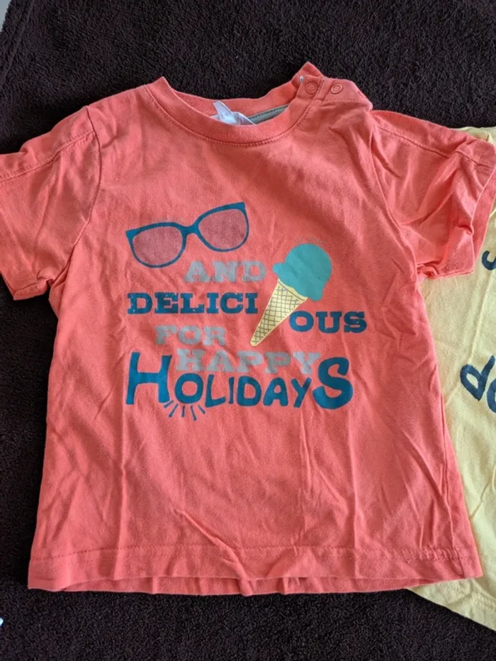 Lot de 4 t-shirts été 18 mois - photo numéro 9