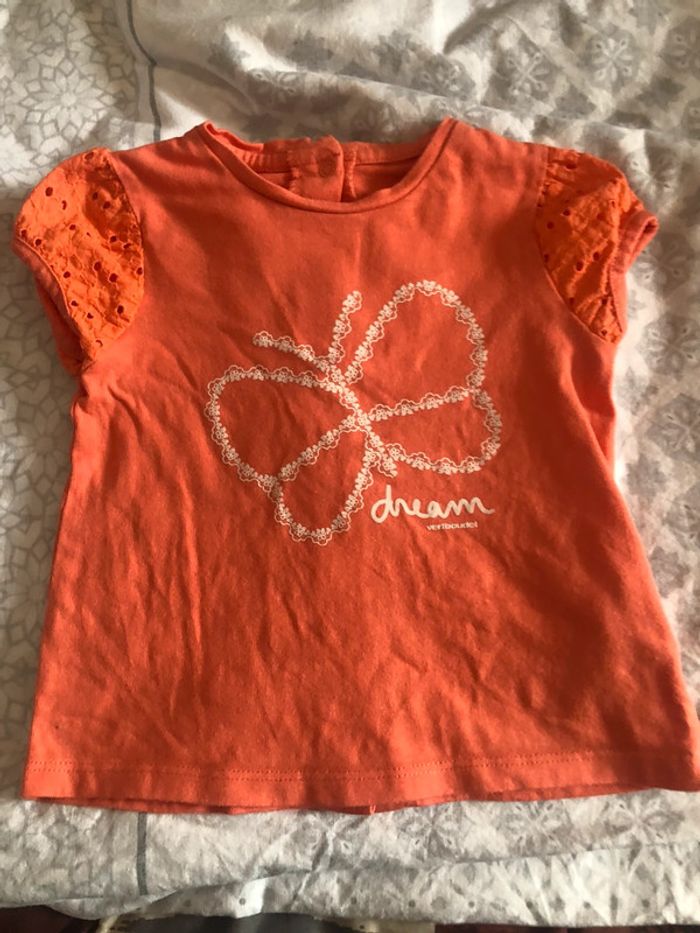 Haut orange 9 mois
