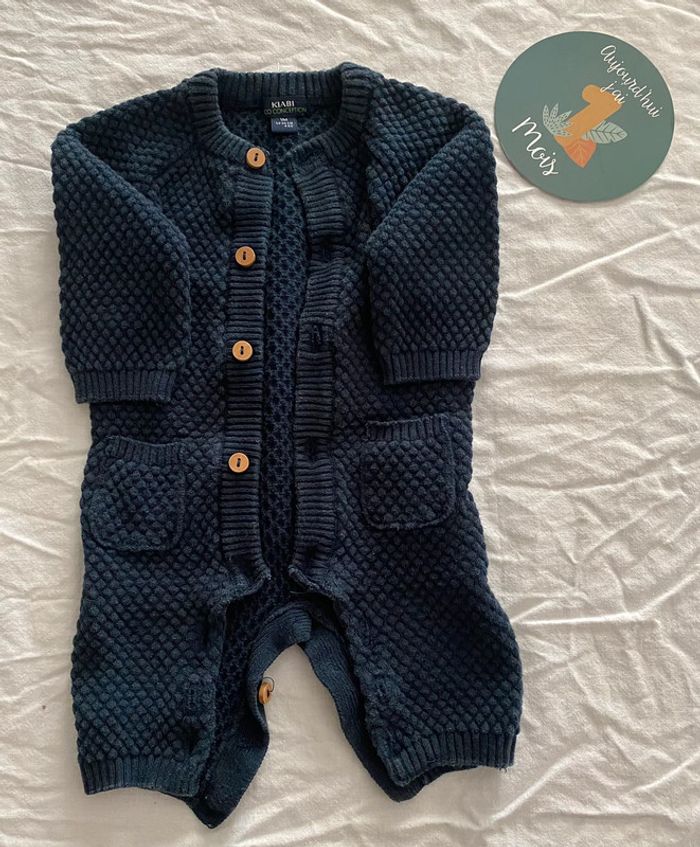 🧶 Combinaison bébé en maille – KIABI – 1 mois