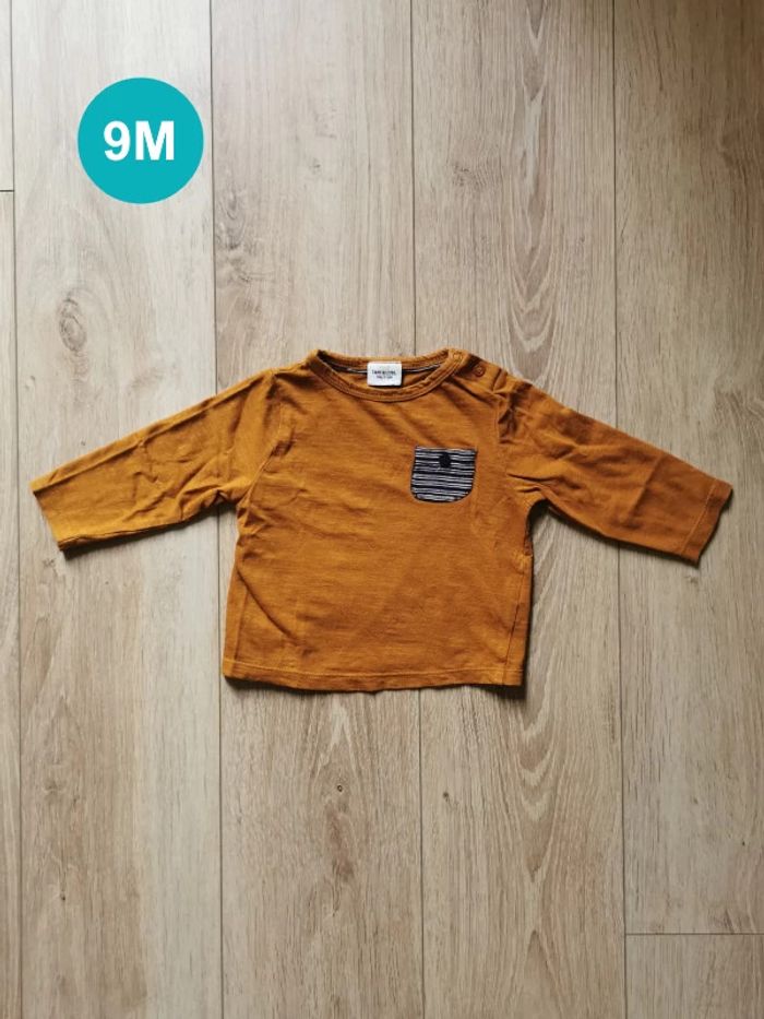 T-shirt moutarde Tape à l'Oeil 9 mois