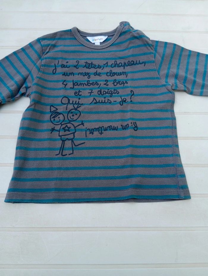 Lot de 2 tee shirt a manches longues, de taille 3 ans. - photo numéro 3