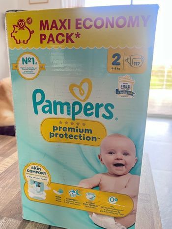 Couche Pampers taille 2 premium protection 
