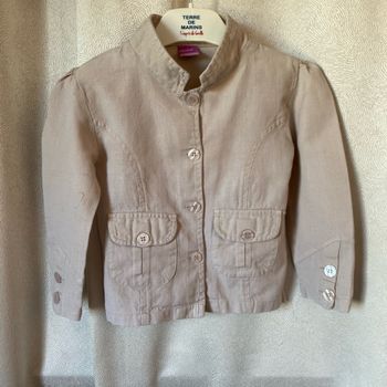 Jolie veste d'été coton lin 3 ans