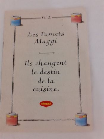 Petit livre de cuisine  les astuces savoureuse de Maggi