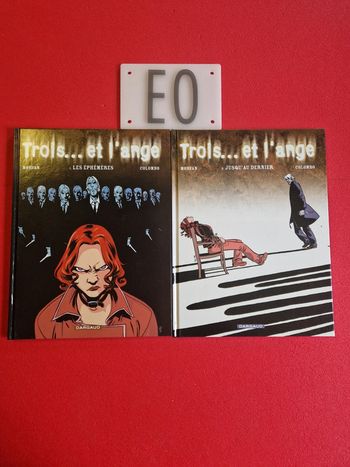 Lot de 2 bd trois et l ange 1 et 2,EO