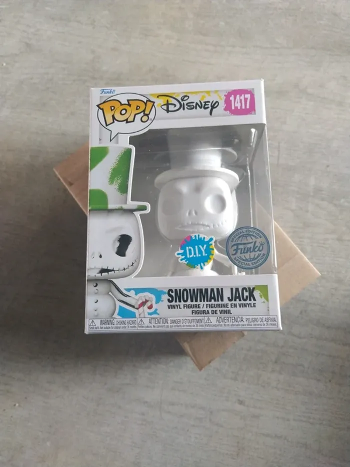 Pop 1417 snowman jack blanc