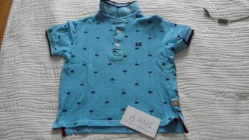 Polo bleu turquoise 6 ans U essentiel