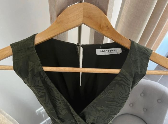 Robe estivale vert kaki naf naf taille 38 - photo numéro 3
