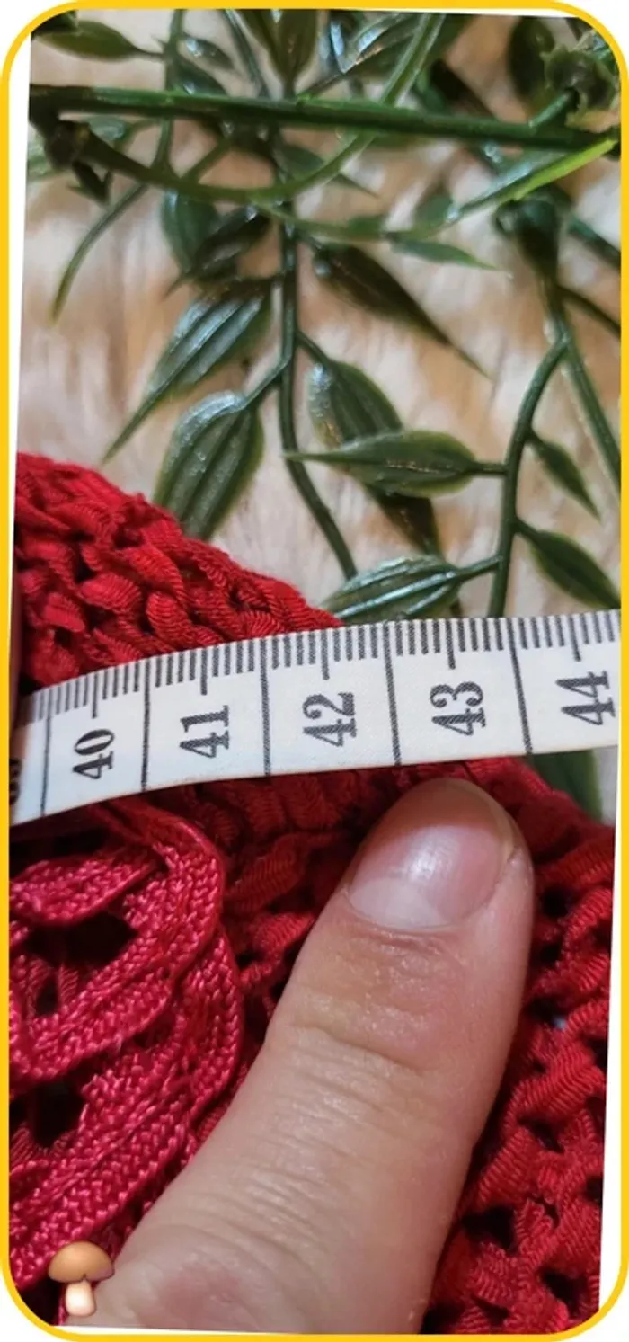 Pull rouge dentelle BlanchePorte taille 40 - Très bon état - photo numéro 6