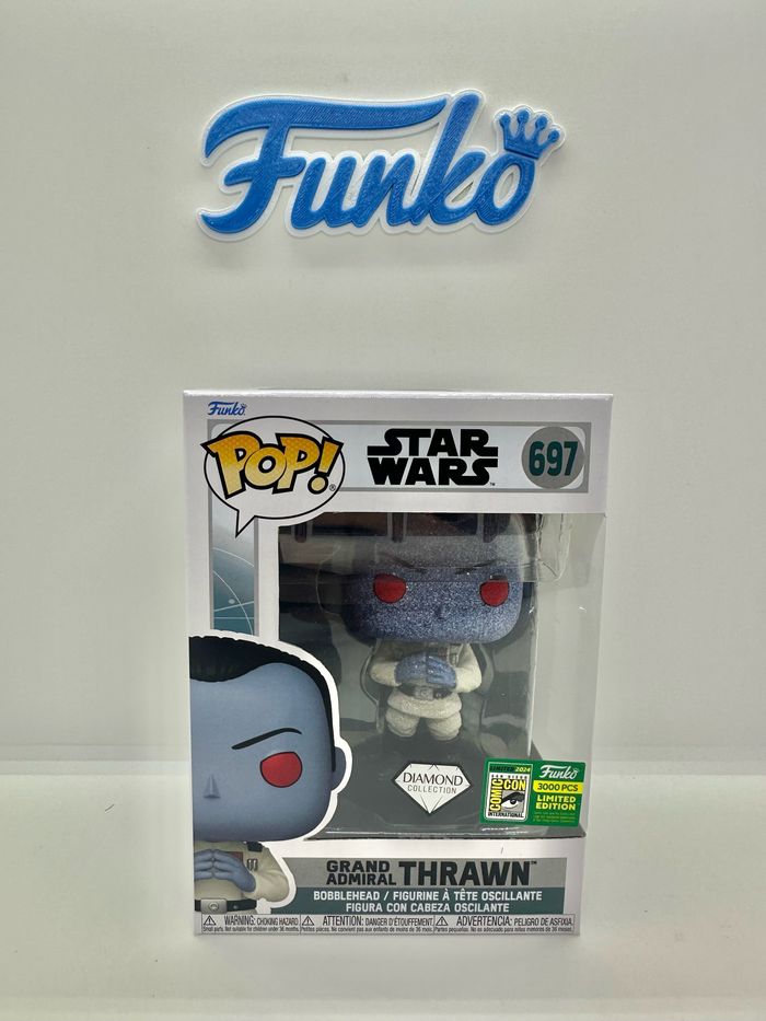 Funko Pop Star Wars Grand Admiral Thrawn 697 Diamond SDCC 3K Pcs - photo numéro 2