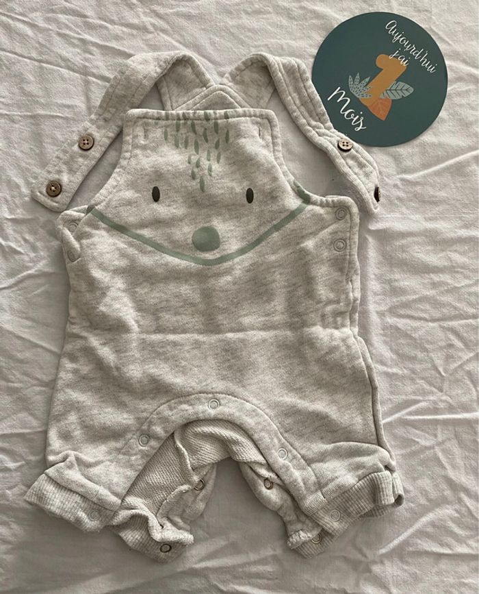 👶 Adorable salopette mixte Orchestra – Taille 1 mois (54 cm)