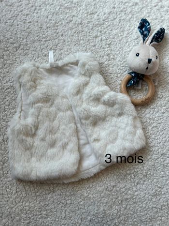 Gilet sans manche fille 3 mois