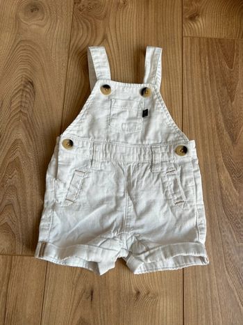 Salopette short 3 mois