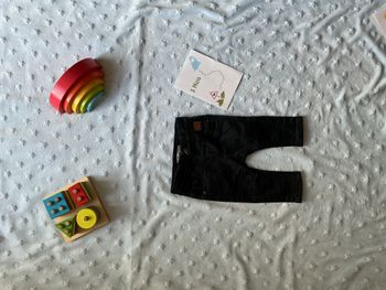 jean bleu marine taille réglable 3 mois gémo