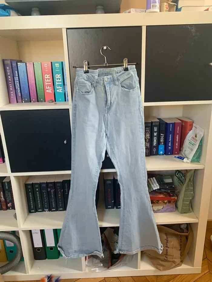 Jean taille haute patte d’eph