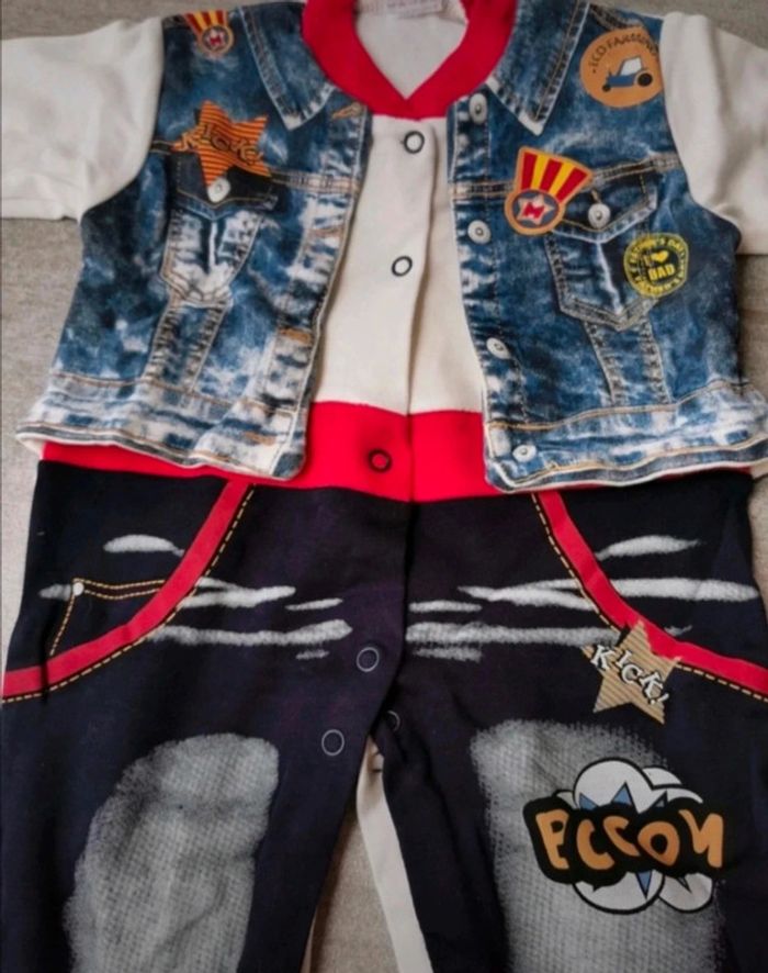 Pyjama bébé garçon 9/12 mois NEUF - photo numéro 2