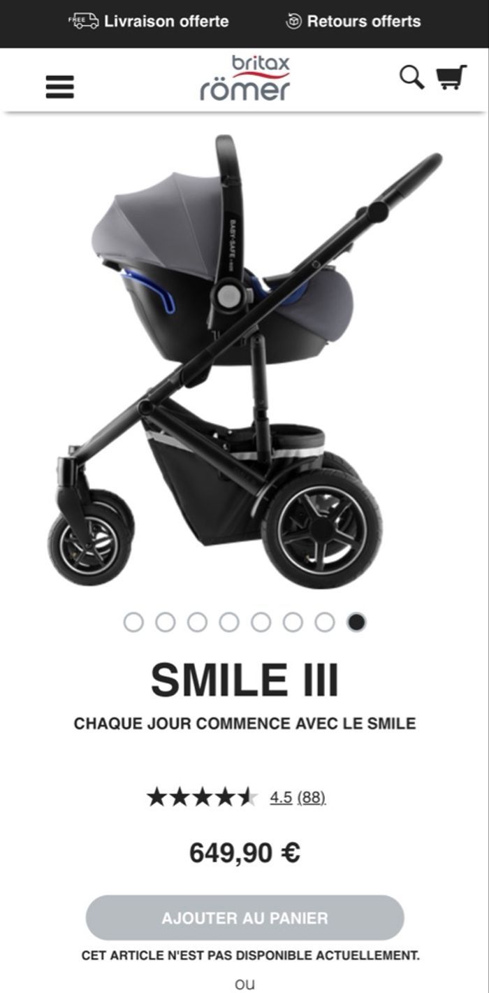 Pack complet poussette Britax Romër! - photo numéro 10