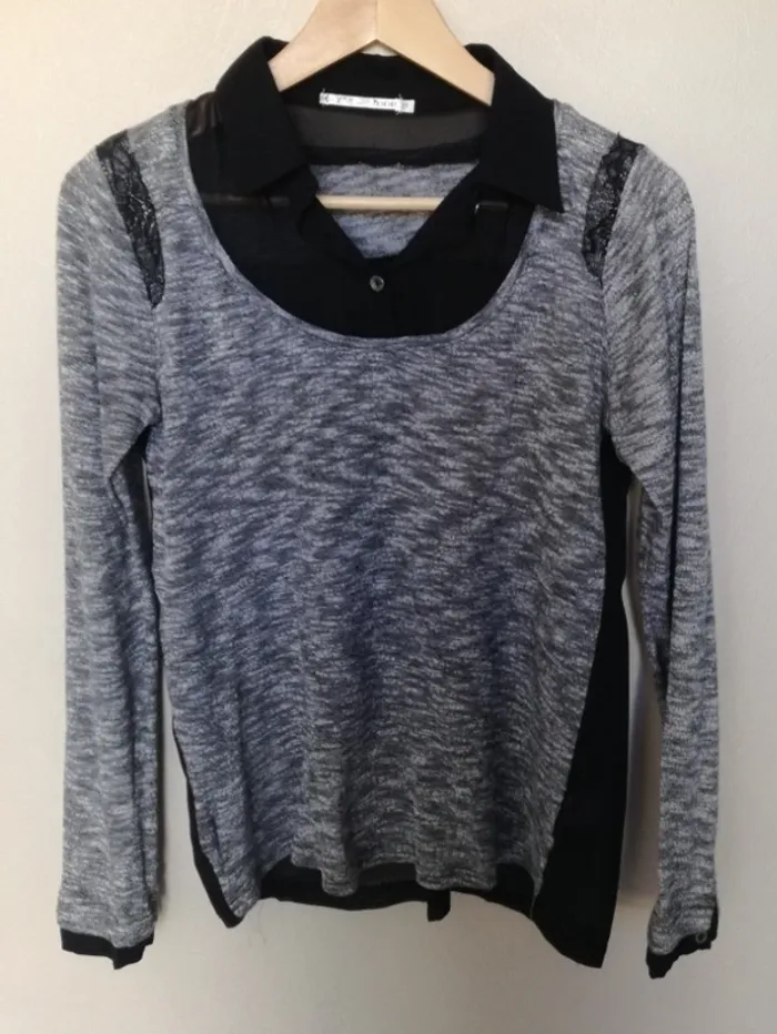 Chemise bi matière taille 36 / 38