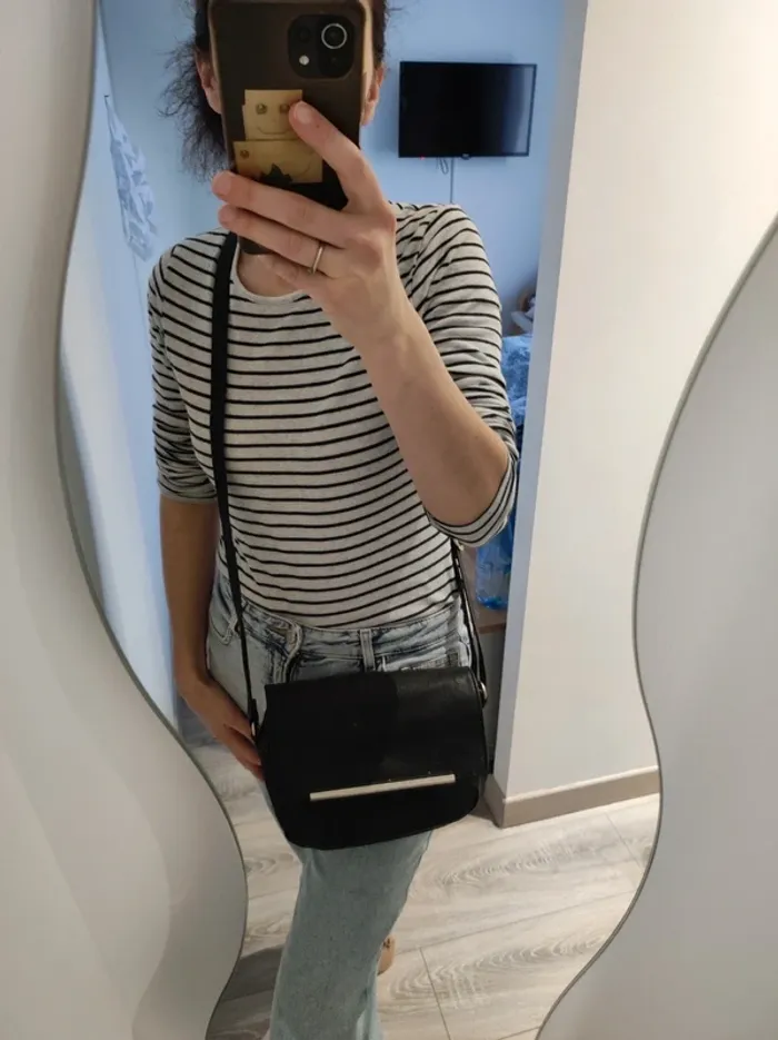 Sac bandoulière noir Pimkie