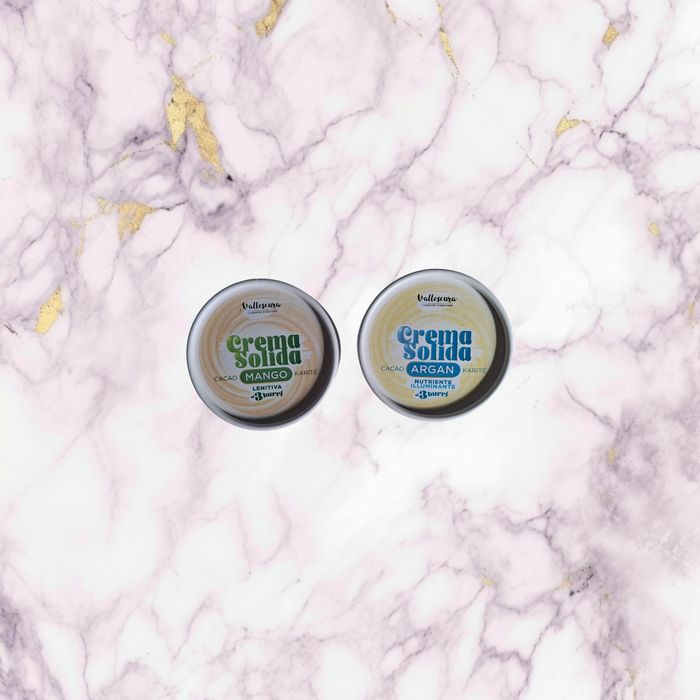 Lot 2 crèmes corps solides artisanales (Mangue et Argan) - Vallescura Hand Made - photo numéro 2