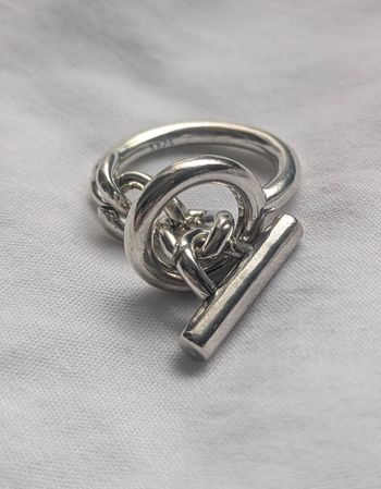 Bague argent 925 croisette 