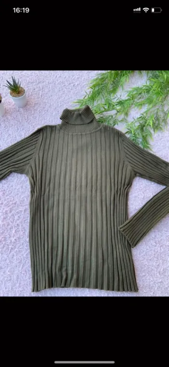Pull col roulé
