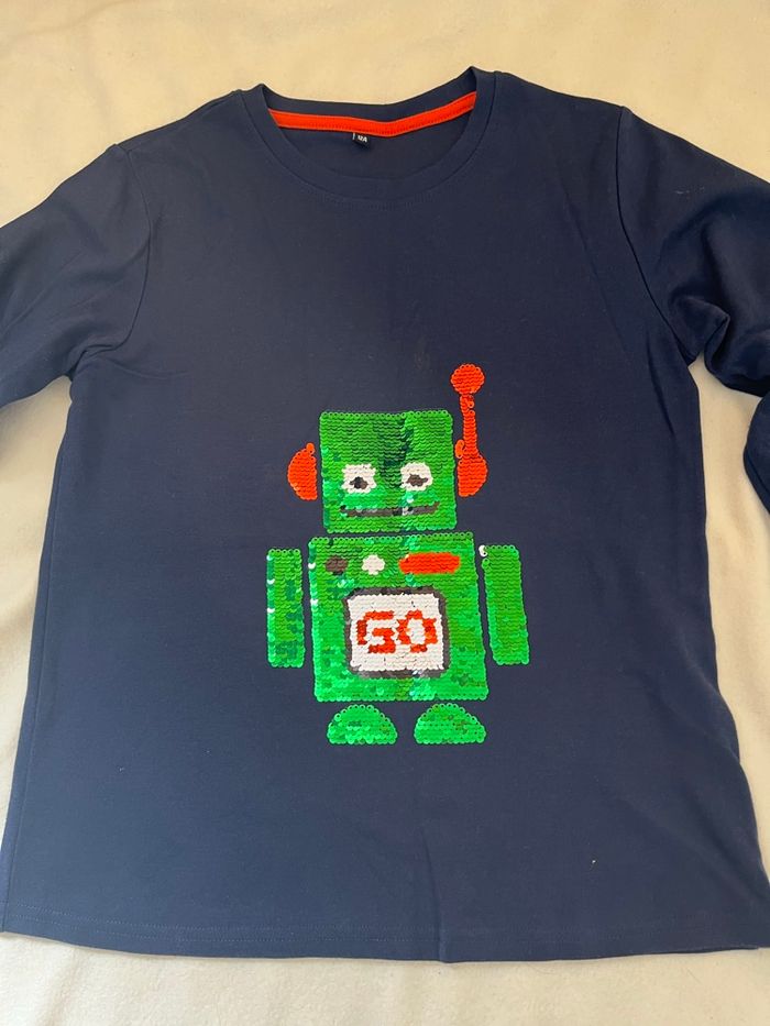 Pull robot sequins réversibles 12 ans - photo numéro 3