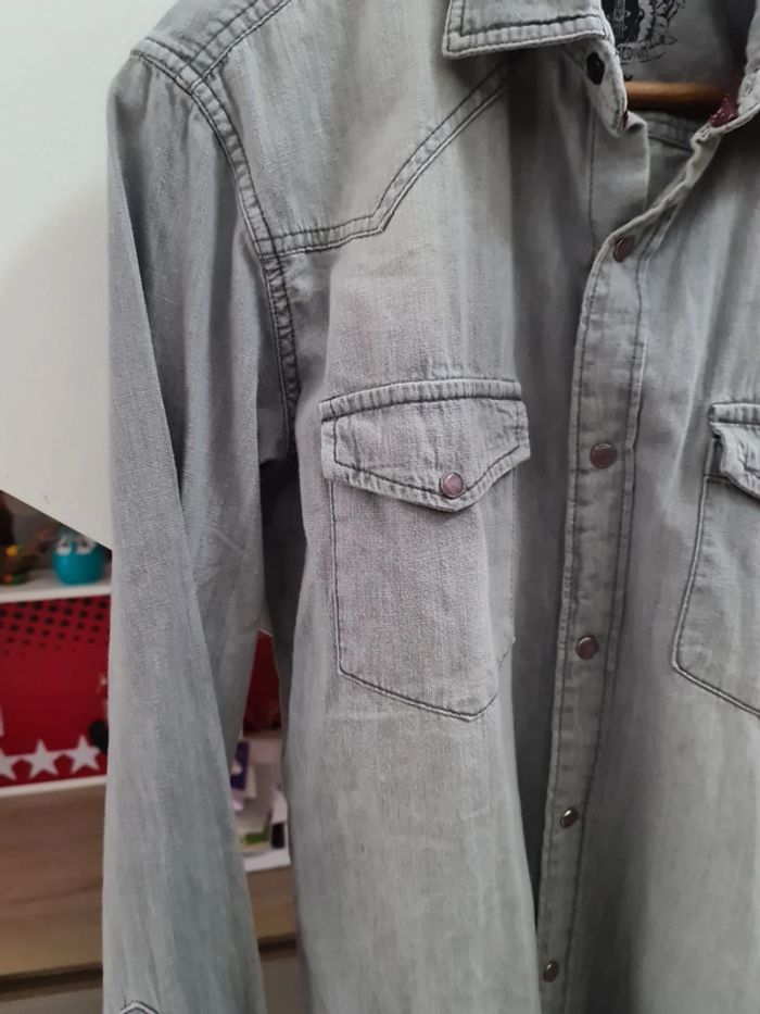 Veste chemise légère imitation jean taille M - photo numéro 11