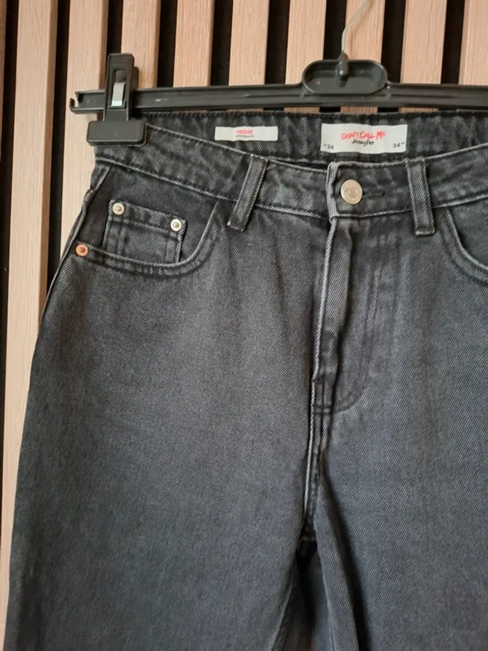 Jeans moderne boyfriends mom noir T 34 - photo numéro 3