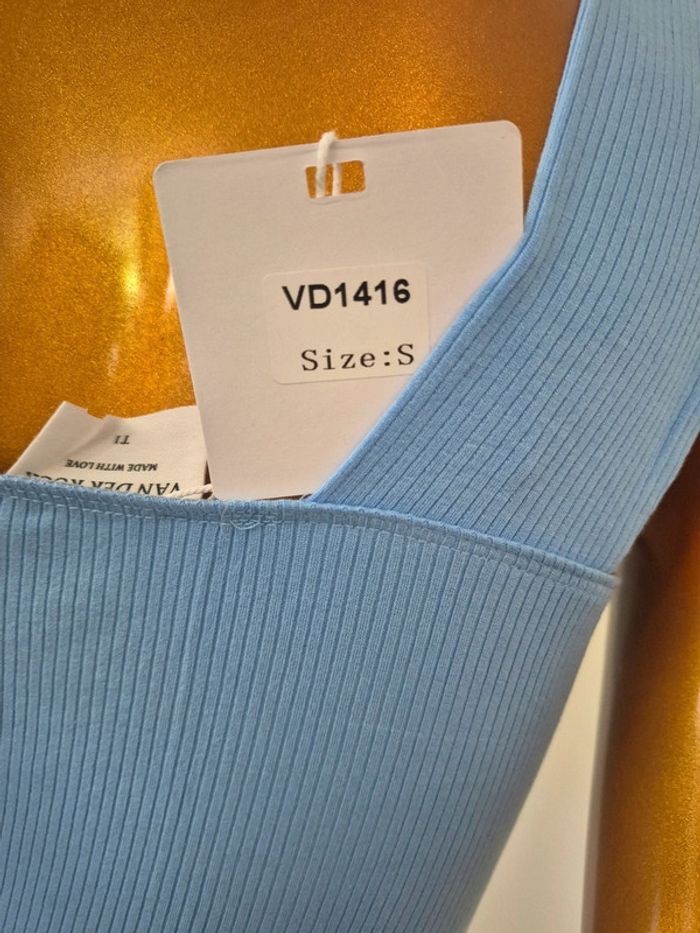Robe Courte Été Femme Bleue - photo numéro 3